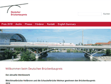Tablet Screenshot of brueckenbaupreis.de